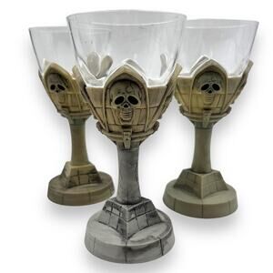Vintage Halloween Skull Goblets Easter Unlimited Sturdy Reusable Plastic